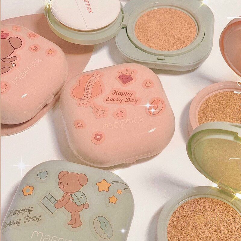 Phấn nước, cushion MAFFICK xanh, hồng kèm lõi thay - Tặng 1 son kem cho mỗi đơn hàng - Rubycosmetics | BigBuy360 - bigbuy360.vn