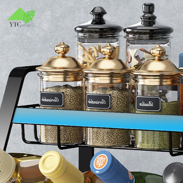 Kệ Gia Vị Nhà Bếp 3, 4 tầng Nhập Khẩu thiết kế để nghiêng Sáng Tạo -KGV02 | BigBuy360 - bigbuy360.vn
