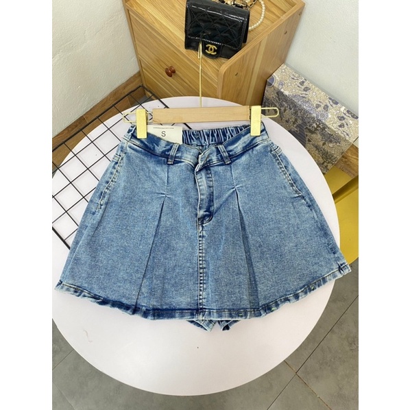 QUẦN GIẢ VÁY JEANS XOÈ CHUN SAU MS15662