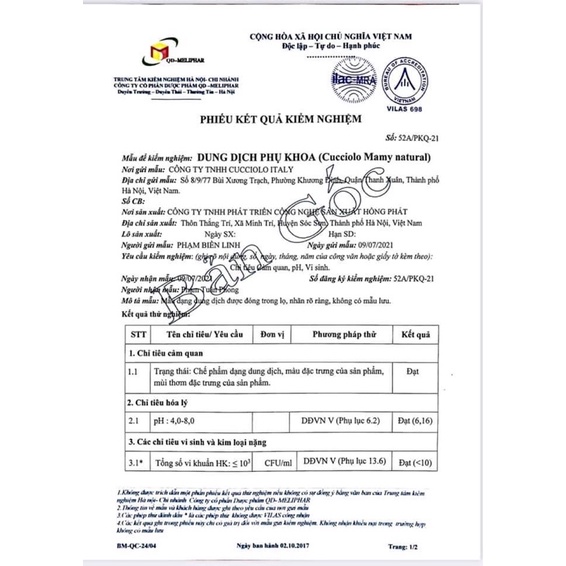 Dung dịch phụ khoa Cucciolo 100ml