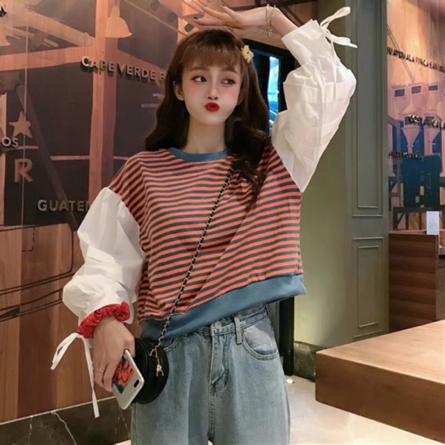 Áo tay phồng ulzzang style | BigBuy360 - bigbuy360.vn