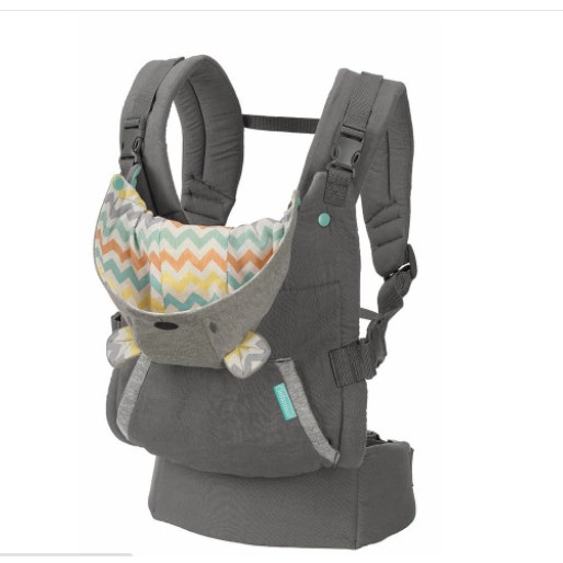 Chính Hãng Địu trẻ em Infantino Cuddle Up Ergonomic Hoodie Carrier