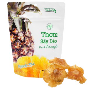 Thơm sấy dẻo Nonglamfood  túi 75g  | Healthy Snack | Ăn vặt văn phòng | Ăn vặt tốt cho sức khỏe | Ăn vặt xế chiều
