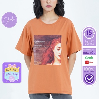 Áo thun tay lỡ Choobe phông unisex nam nữ đẹp form rộng cotton oversize ulzzang màu Nâu A22