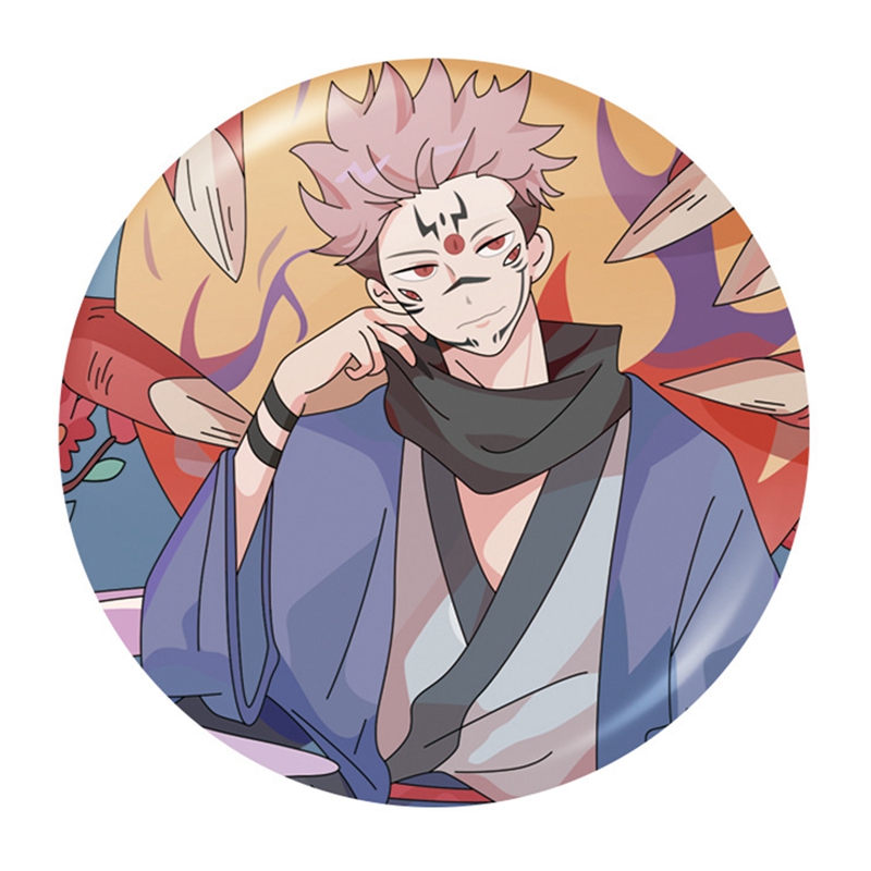 Ghim cài áo hình nhân vật Jujutsu Kaisen Ryoumen Fushiguaki Gojou Storu