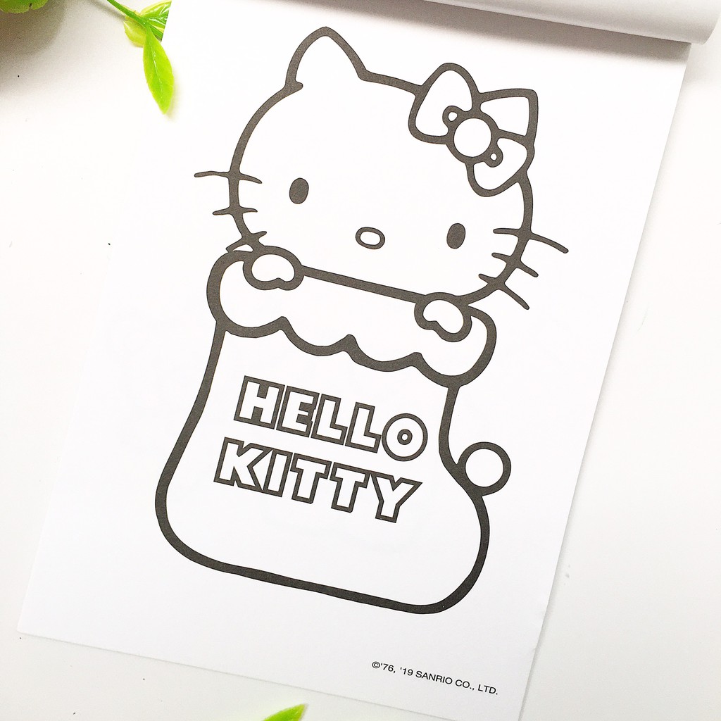 Vở tập tô màu cho bé hình Hello Kitty