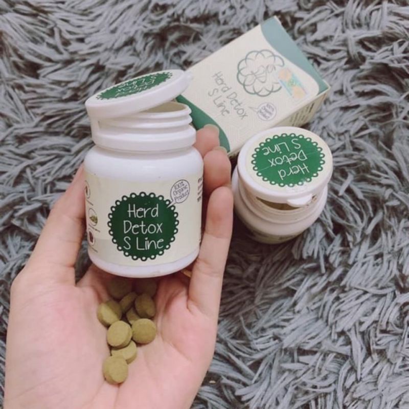 Viên Giảm Mỡ Bụng Herb Detox Sline Hộp 55 Viên