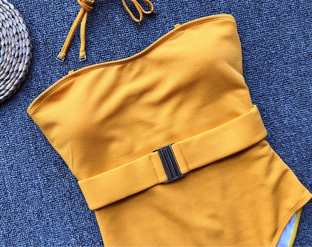 (Có sẵn) Bộ đồ bơi 1 mảnh màu vàng | BigBuy360 - bigbuy360.vn