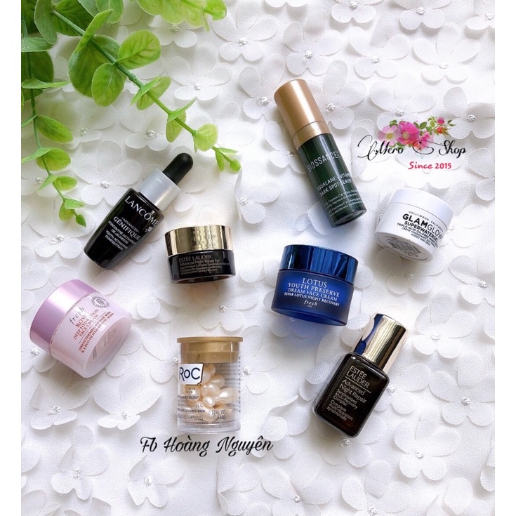 Sản phẩm chăm sóc da minisize các loại