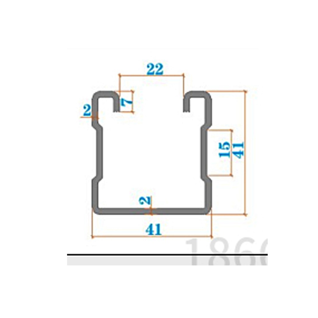 Rail nhôm mini  lắp đặt tấm pin mặt trời bắt trực tiếp vô mái tôn không cần pass L