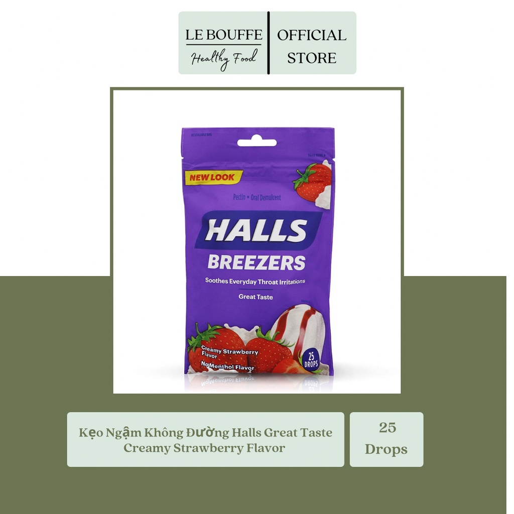 Kẹo Ngậm Không Đường Halls XS Canada