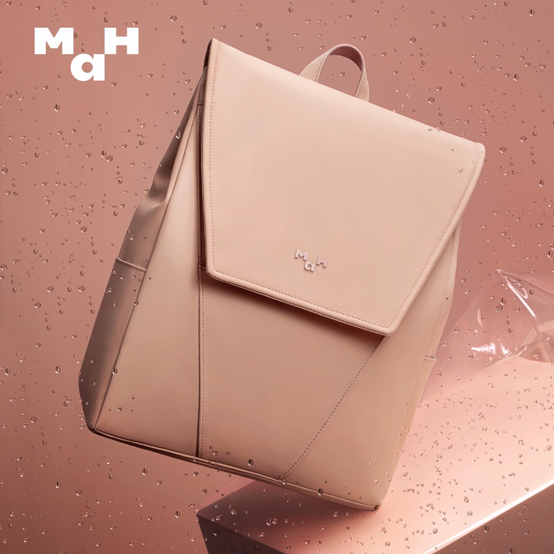 MAH YOUNG Ba lô da PU trẻ trung dành cho nữ-14 inch