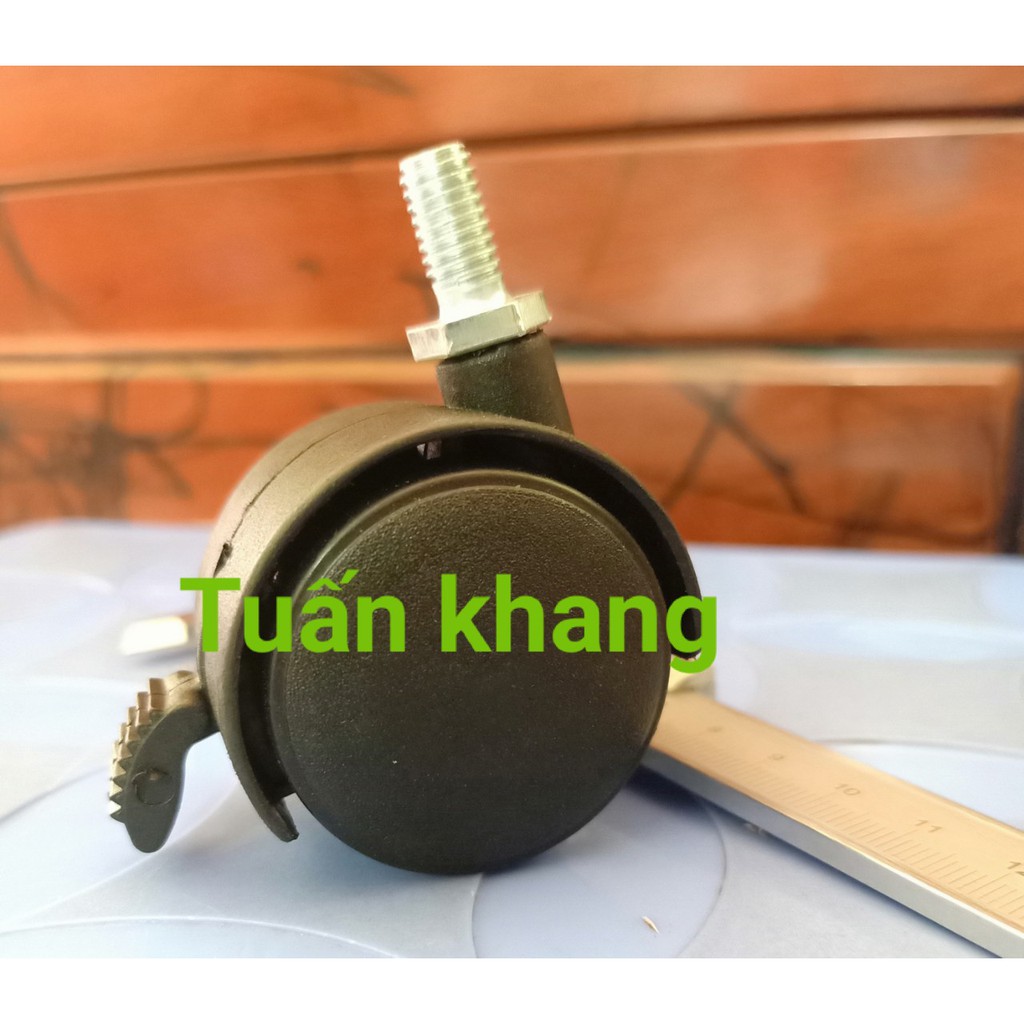 Bánh xe 40mm răn 8li gắn quạt hơi nước , tủ , kệ , bàn học...