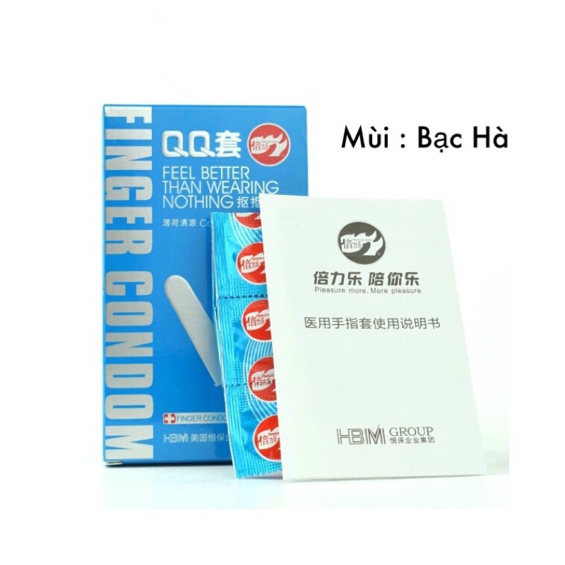 Combo 20 chiếc bao đeo ngón tay hỗ trợ nữ giới bảo vệ vùng kín, nam giới đeo kích thích màn dạo đầu thêm hoàn mỹ