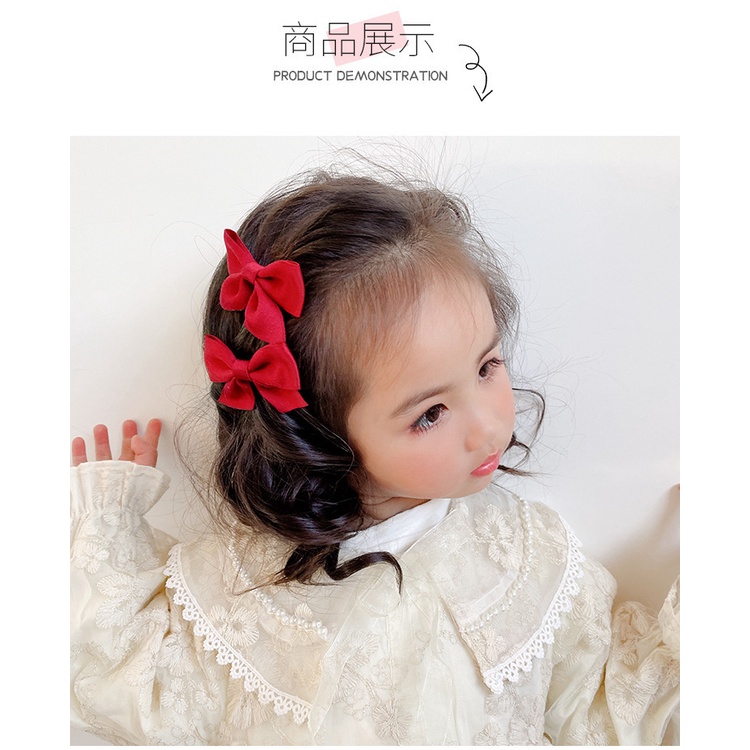 Kẹp tóc nơ cho bé gái cặp tóc Hàn Quốc dễ thương mã KT05