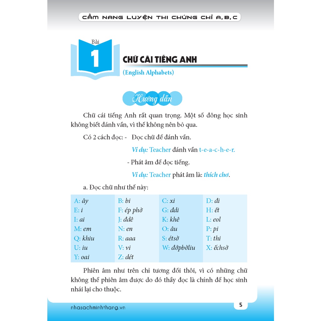 Sách - The Langmaster - Tự học tiếng Anh Cẩm nang luyện thi chứng chỉ A,B,C ( bìa mềm)