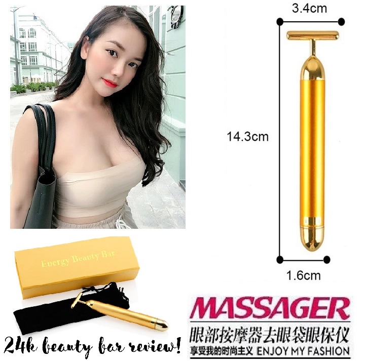 Máy massage rung đa vị trí Beauty Gold 24k Loại Tốt Nhất giảm căng thẳng cực nhanh chóng  B08B76