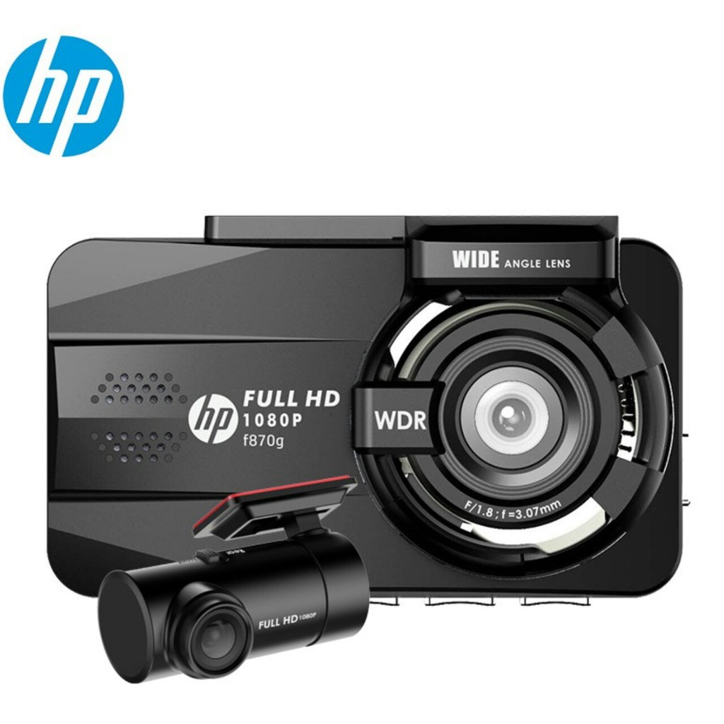 Camera hành trình cao cấp Ô tô HP F870G - RC 2 camera trước sau Full HD