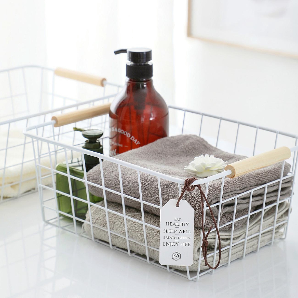 Giỏ sắt đựng đồ Shepherd màu sắc đơn giản phong cách Nhật Bản
