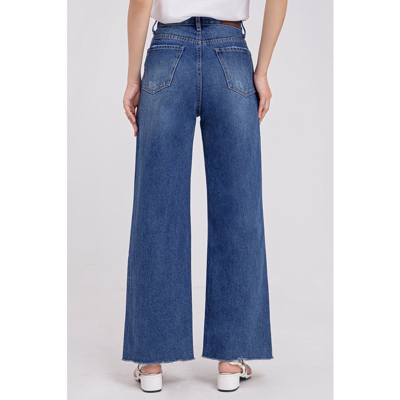 Quần jeans nữ Loose fit ống tua rua , co giãn, thoải mái, năng dộng Freelancer - FWJN21SS13L