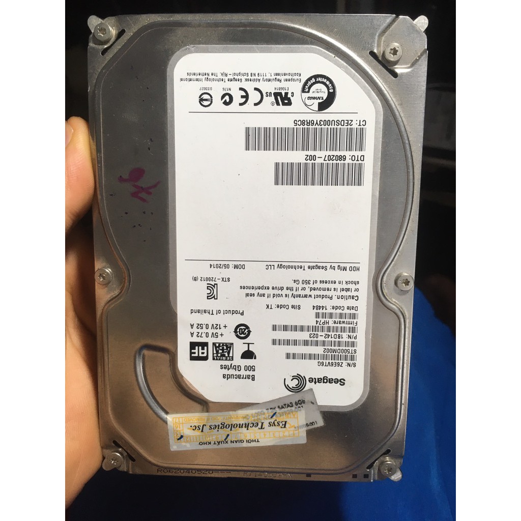 hdd pc ổ cứng máy tính bàn 3,5" hitachi 500gb 72%, samsung 500gb 74%, seagate 500gb 76% - ảnh thật | BigBuy360 - bigbuy360.vn