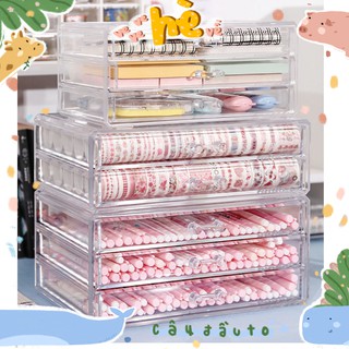 Tủ Đựng Trong Suốt Nhiều Ngăn Đa Năng Acrylic Storage Box