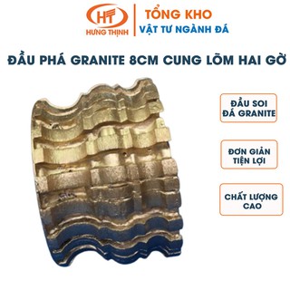 Giá gốc tại kho- Đầu phá Granite 8cm cung lõm hai gờ