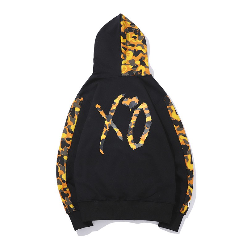 BAPE A Bathing Ape Áo Hoodie Dài Tay In Hình Đầu Cá Mập Thời Trang Nam Nữ