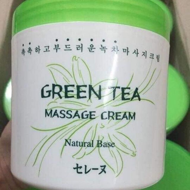 Kem massage mặt trà xanh GREEN TEA Hàn Quốc