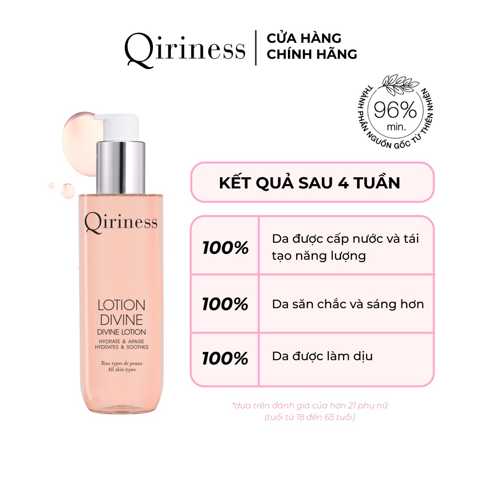 Nước cân bằng cấp ẩm làm sáng da Qiriness Divine Lotion 200ml