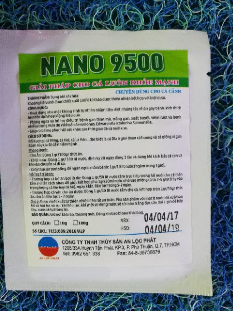 Nano 9500 - giúp cá luôn khỏe mạnh