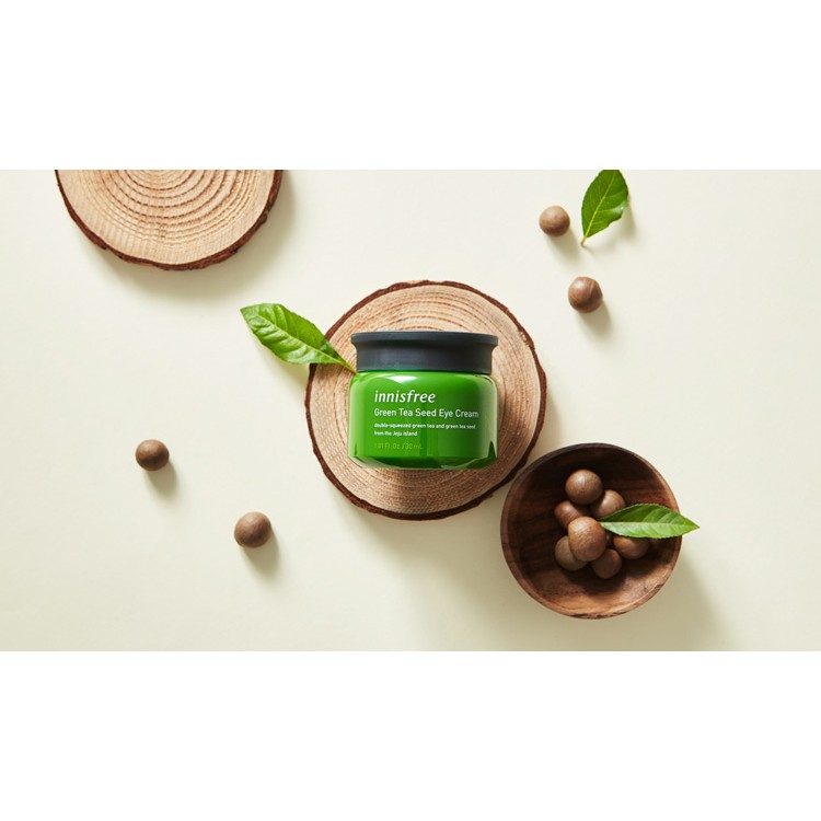 Kem Dưỡng Mắt Làm Mịn Da Từ Trà Xanh Innisfree Green Tea Seed Eye Cream 30ml [New 2019]
