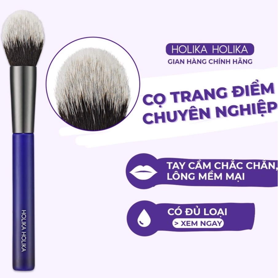 Cọ tán phấn má chuyên nghiệp Hàn Quốc Holika Holika Magic Tool Cheek Brush 15,8x2,7cm