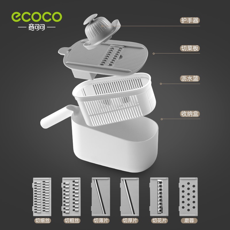 Dụng cụ bào rau củ quả chuyên nghiệp đa công dụng dành cho nhà bếp Ecoco