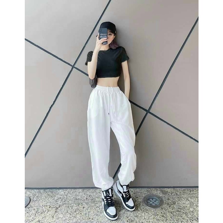 HCM️⚡Bộ Quần Áo Nữ Áo Crop Top Quần Ống Suông,  Set Áo Crop Top, Quần Ống Suông