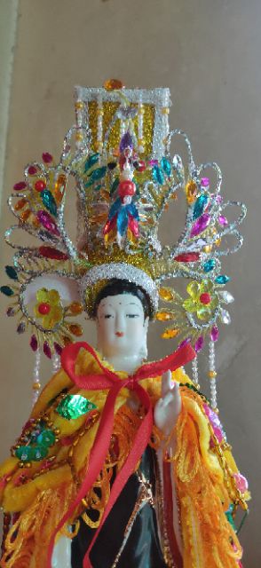 Combo tượng mẹ Diêu Trì áo mão và giày.