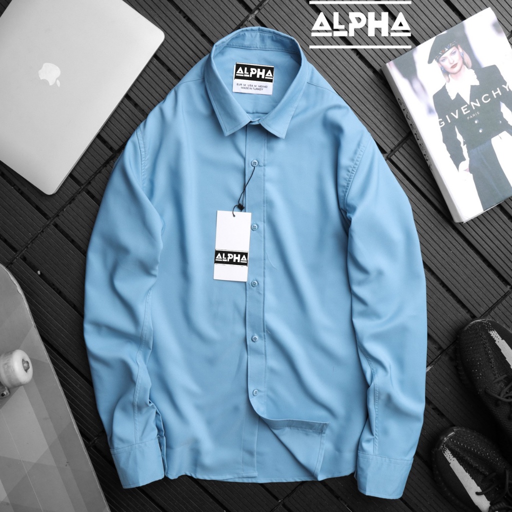 Áo sơ mi nam dài tay chất cotton lụa chống nhăn thấm hút bảng màu basic dễ phối GEN01