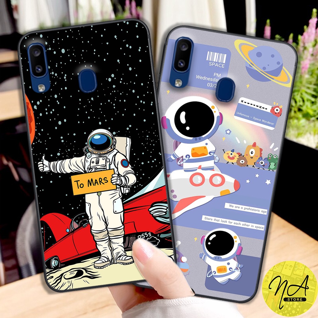 Ốp lưng điện thoại Samsung M20- Samsung M30 in hình nhà phi hành gia đáng yêu-giá cực sốc-ship toàn quốc
