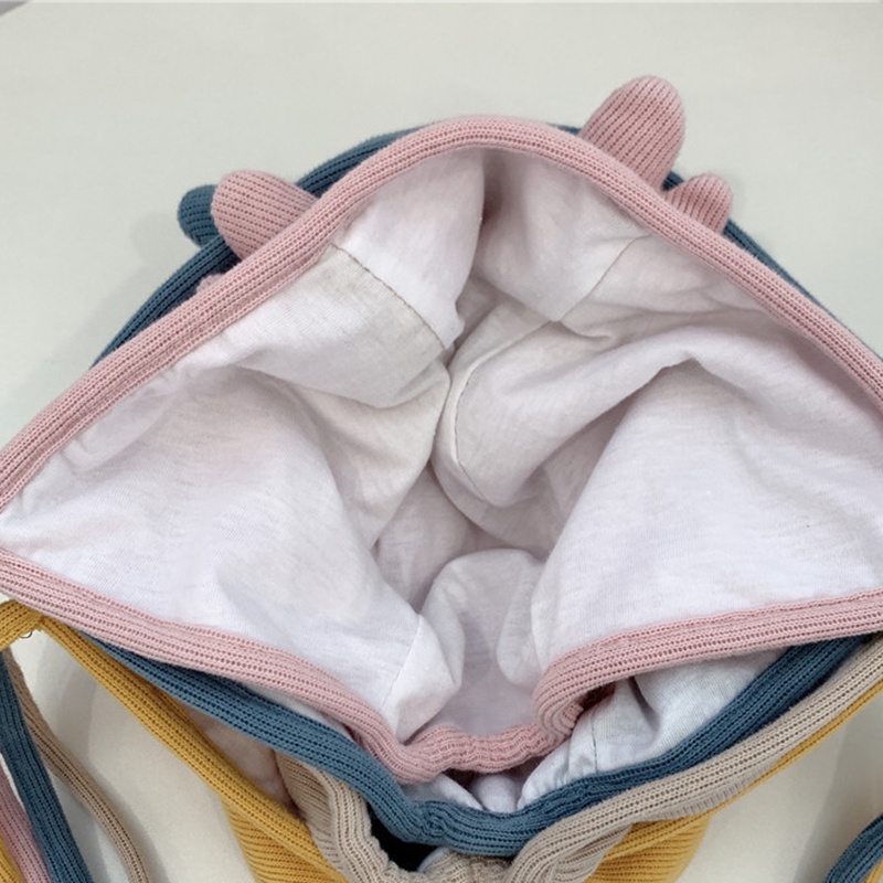 Mũ len cotton em bé dày dặn bảo vệ tai chống gió thoải mái