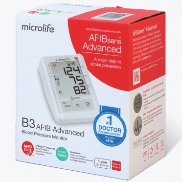 ✅ MICROLIFE B3 AFIBsens HOẶC AFIB Advanced – Máy đo huyết áp bắp tay tự động, đo nhịp tim, cảnh báo đột quỵ