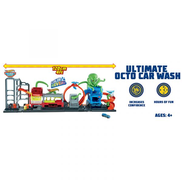 Trạm rửa xe tuyệt đỉnh Hot Wheels của Bạch Tuộc Octo  TN