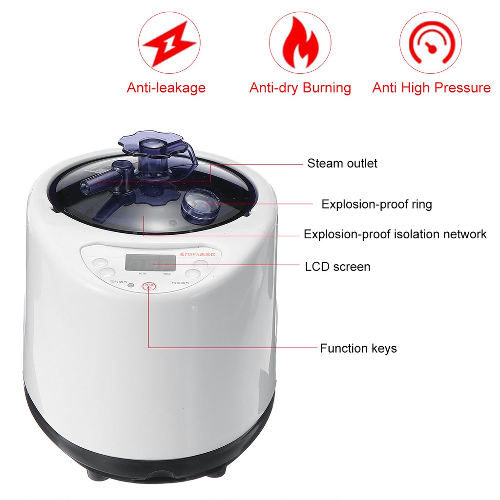 Máy xông hơi khô lớn 1000w 2.6l máy phát điện máy xông hơi spa với điều khiển từ xa cho phòng xông hơi khô tại nhà trị liệu cơ thể