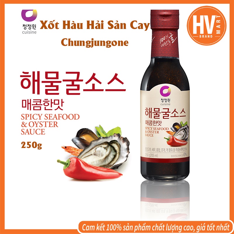 [Hàng Nội Địa] Xốt Hàu Hải Sản Cay Chungjungone Hàn Quốc 250g. Hương Vị Cay, đậm đà. Siêu ngon