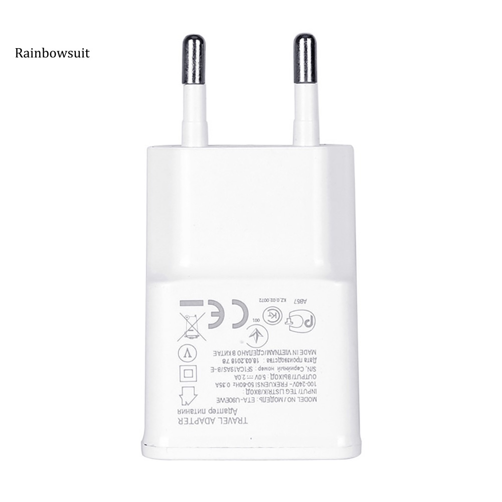 Củ sạc 5V 2A một cổng USB cho Samsung Huawei thích hợp mang theo khi đi du lịch