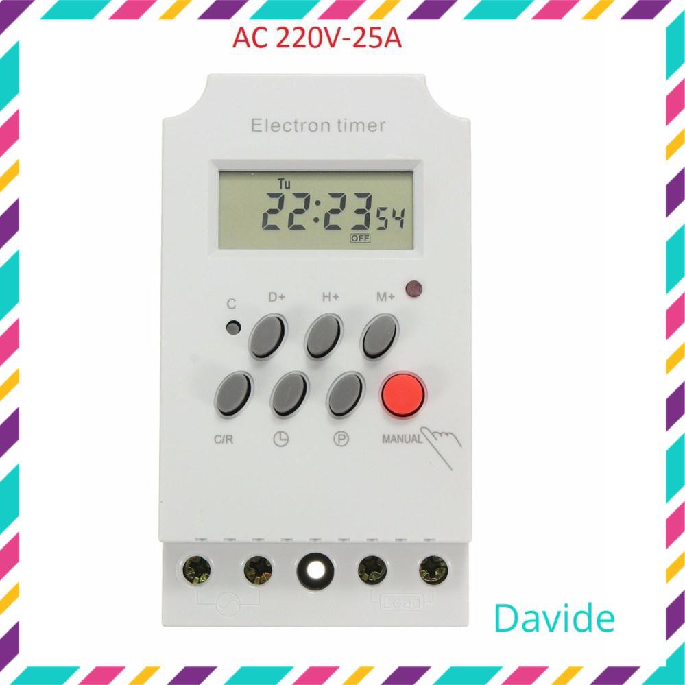 Công tắc hẹn giờ KG316 T-II timer hẹn giờ ổ cắm hẹn giờ bật tắt tự động 17 chương trình