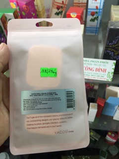 Bông phấn ướt Vacosi bịch 2 miếng