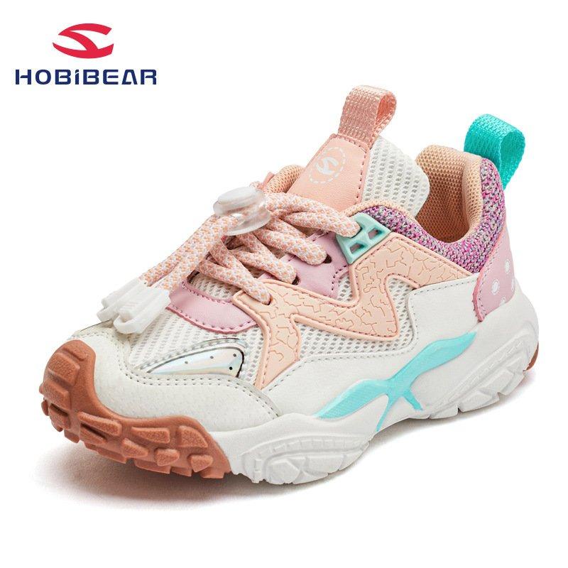 GIẦY THỂ THAO DÂY RÚT TIỆN DỤNG HIỆU HOBIBEAR CHO BÉ GÁI MẪU AS7753 HỒNG