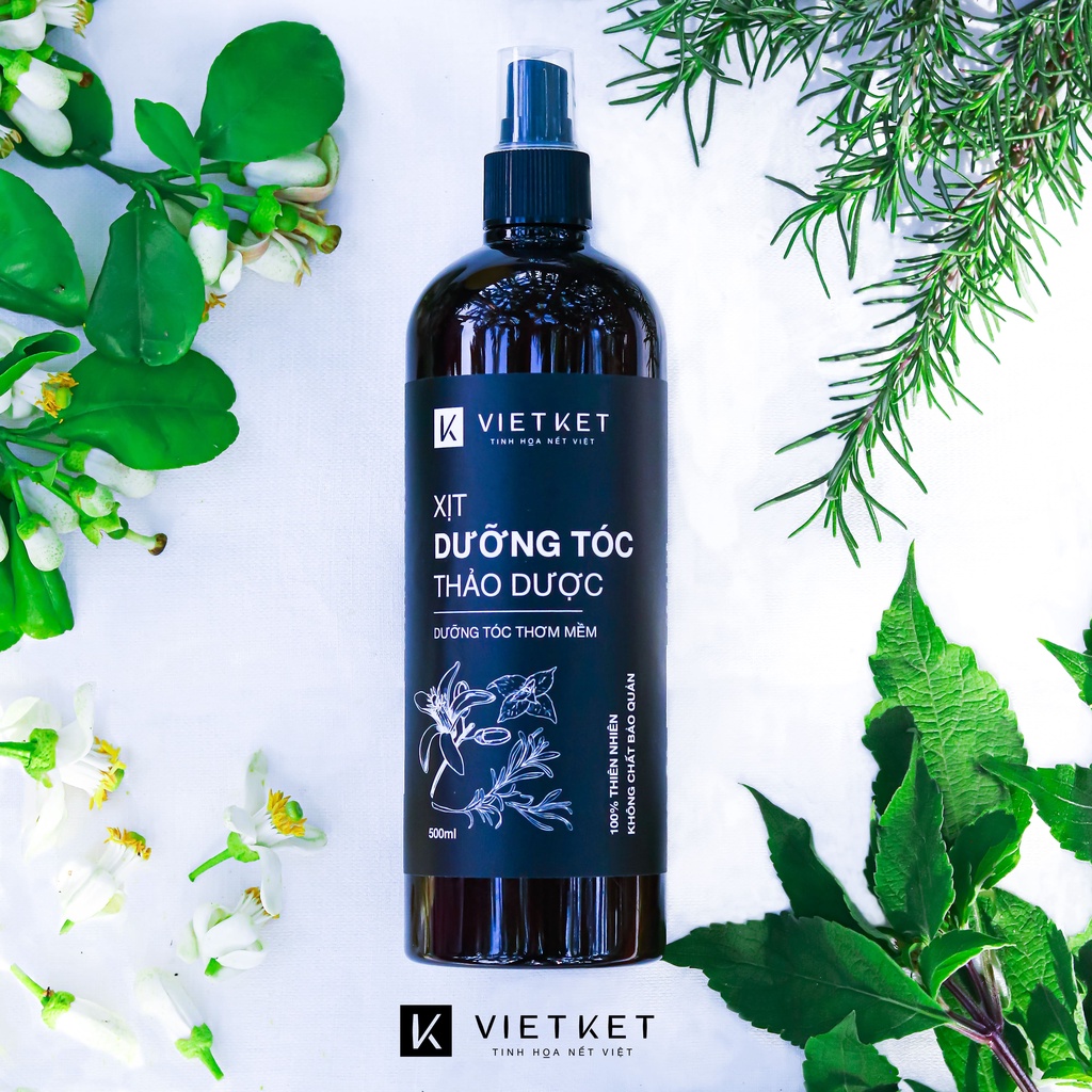 Xịt dưỡng tóc thảo dược 100% không hóa chất