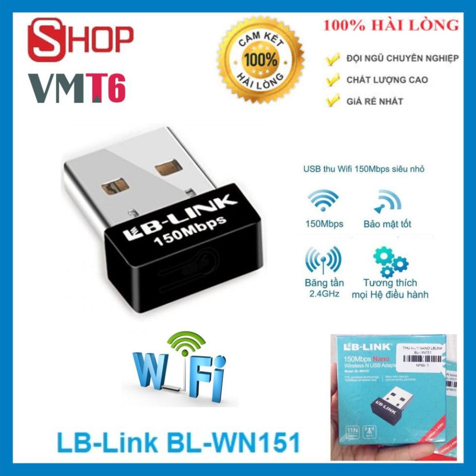 USB THU WIFI, Bộ thu sóng wifi USB LB-LINK BL-WN151/ WN155/ WN351/ WN801 - bảo hành 24 tháng