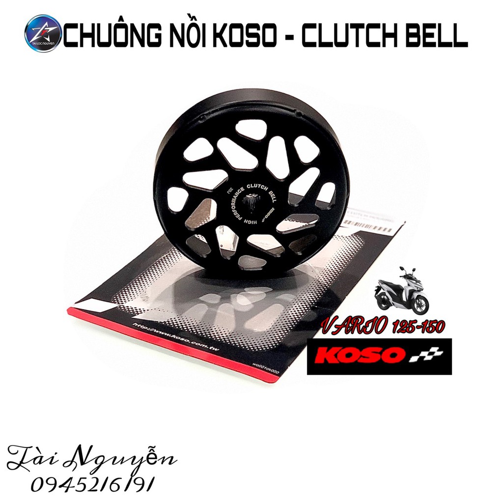 BỘ CHUÔNG NỒI VÀ BỐ BA CÀNG KOSO VARIO/CLICK 125/150i